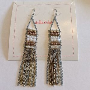 STELLA & DOT dangly earrings NWT